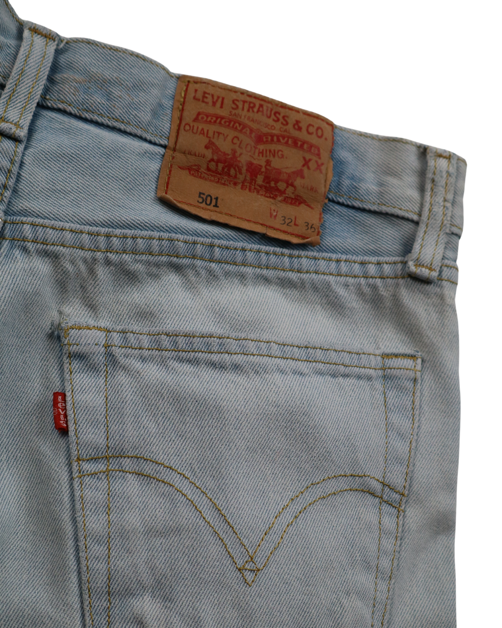 Jean Levi's 501 bleu clair patine