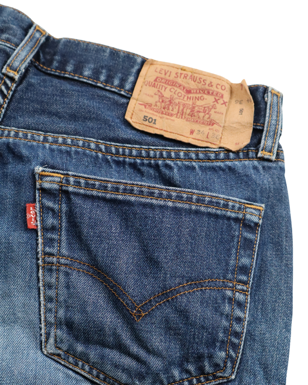 Jean Levi's 501 bleu patine
