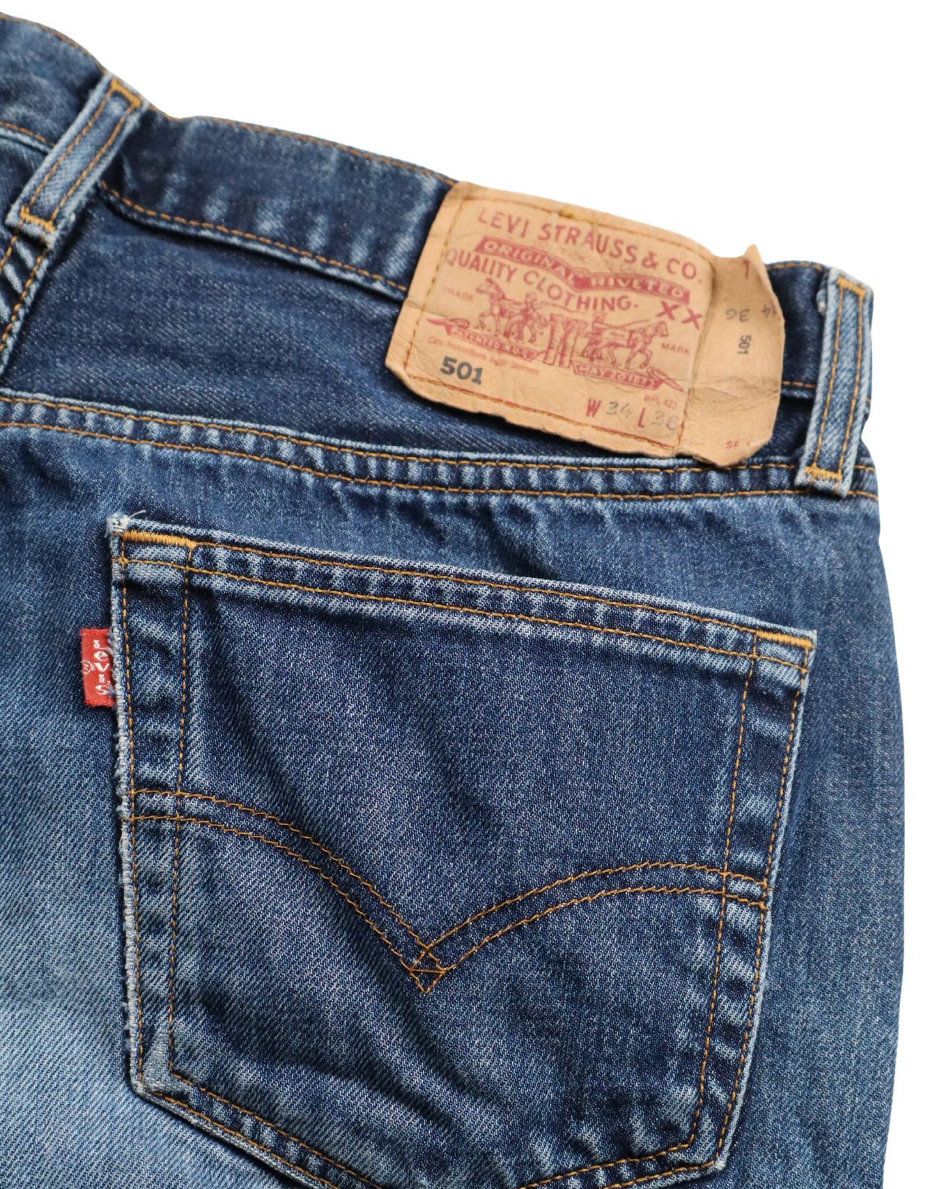 Jean Levi's 501 bleu patine