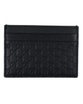 Porte-cartes Gucci cuir noir