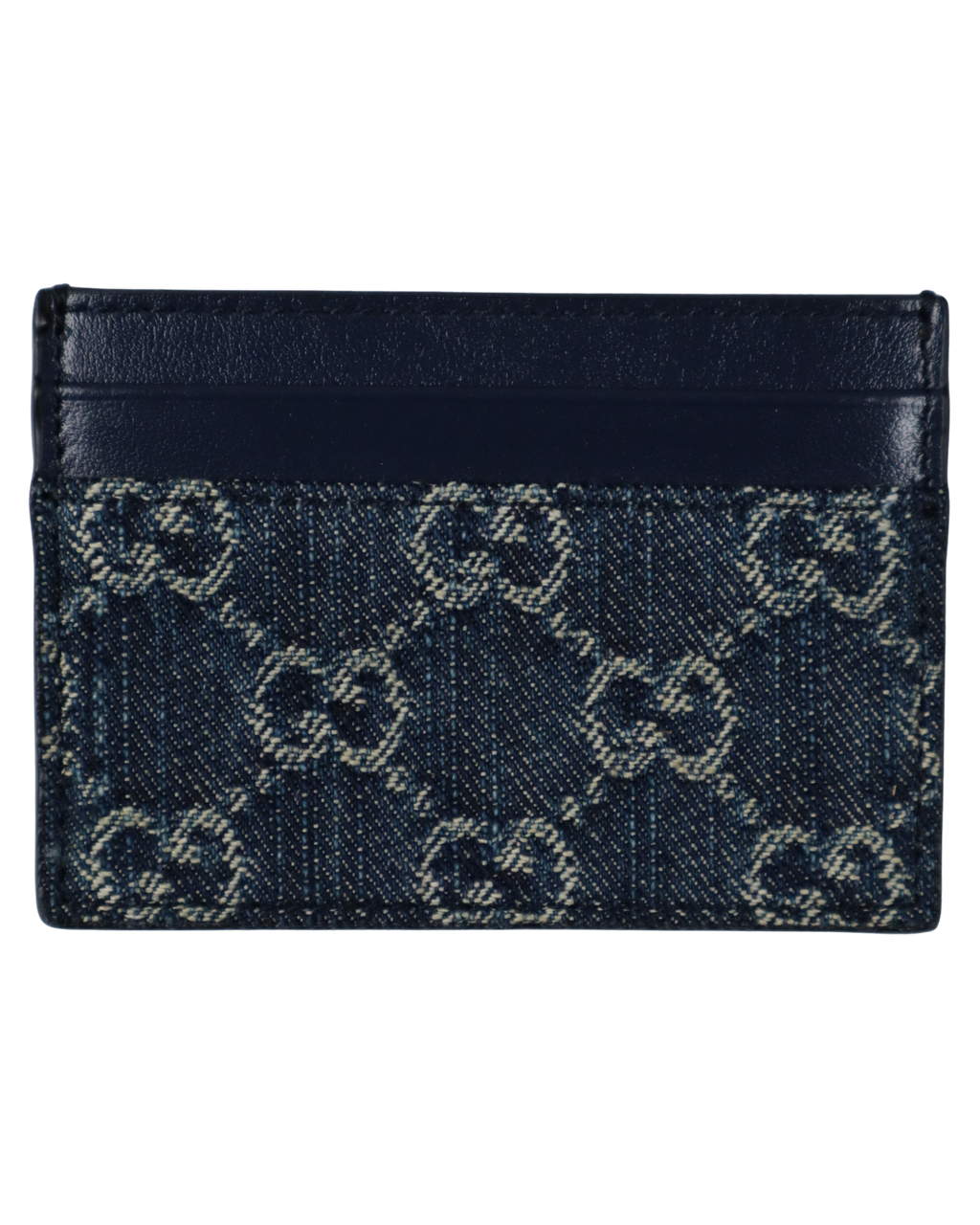 Porte-cartes Gucci denim bleu royal