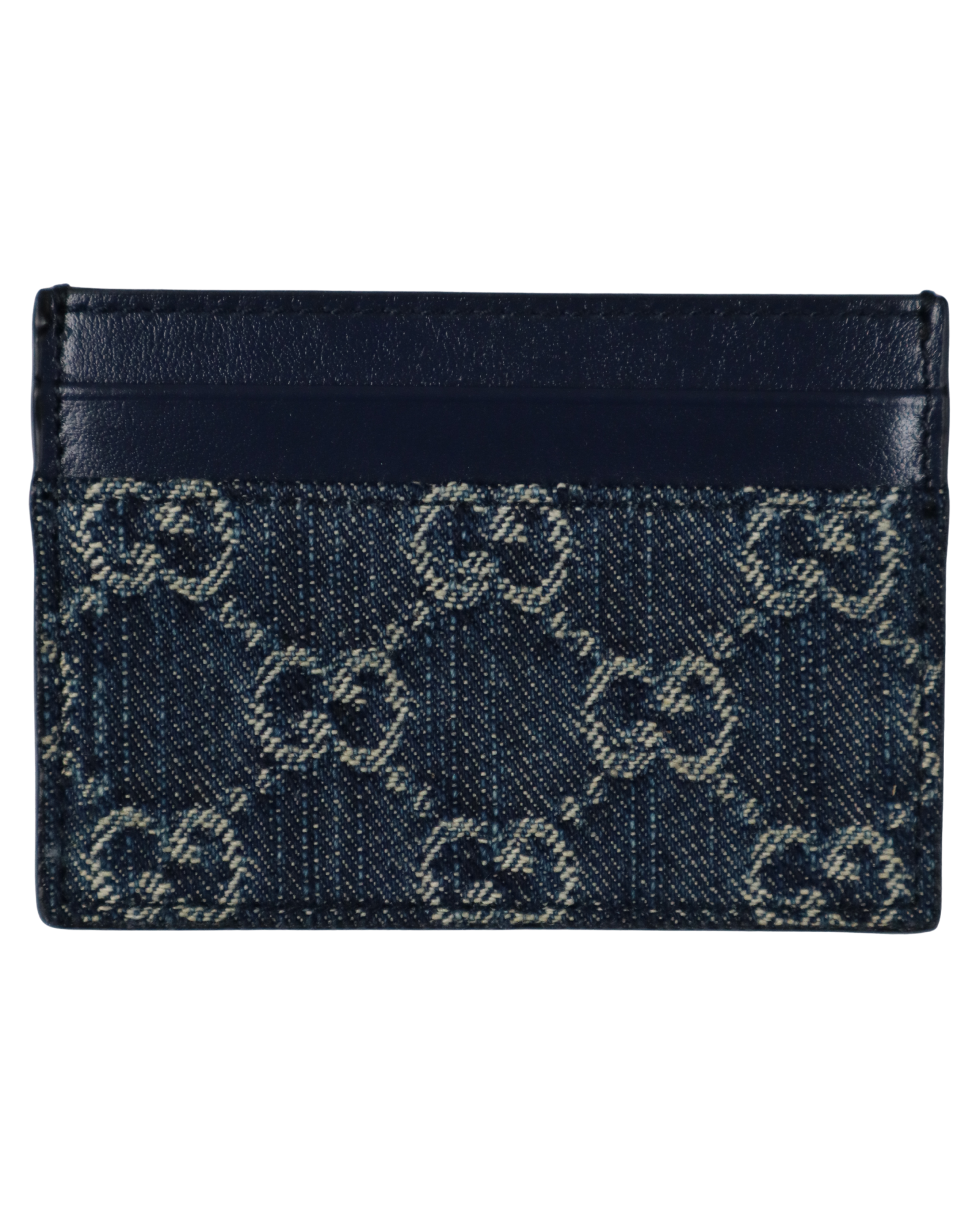 Porte-cartes Gucci denim bleu royal