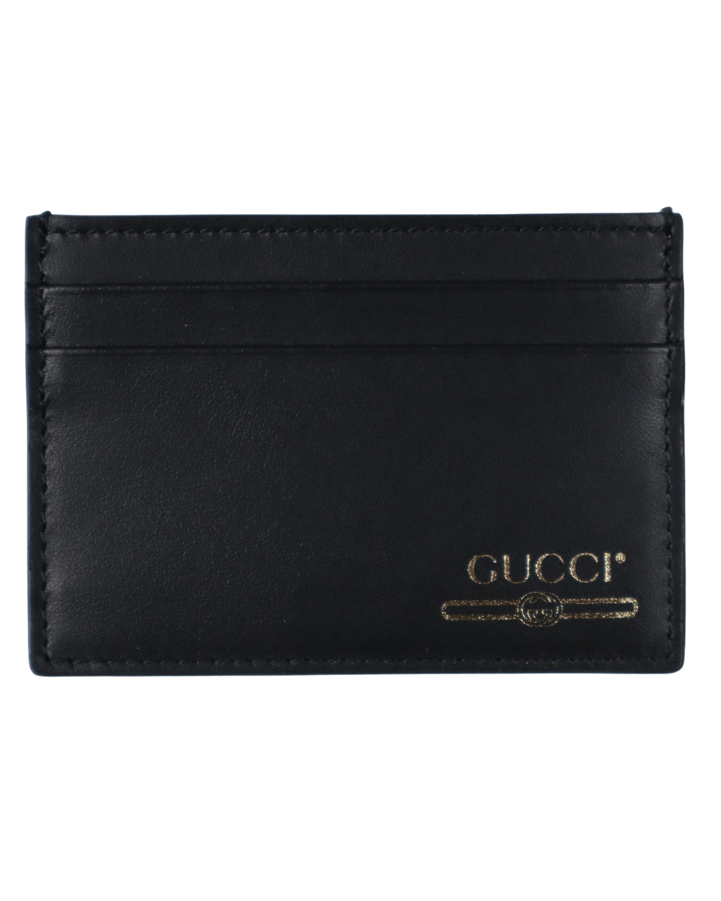 Porte-cartes Gucci cuir noir