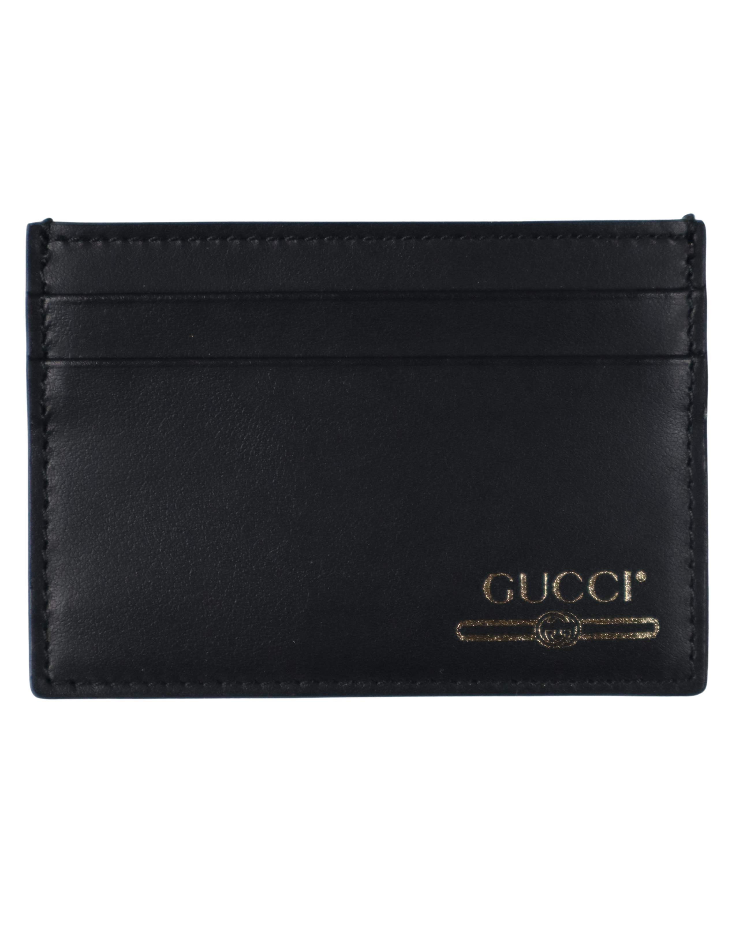 Porte-cartes Gucci cuir noir