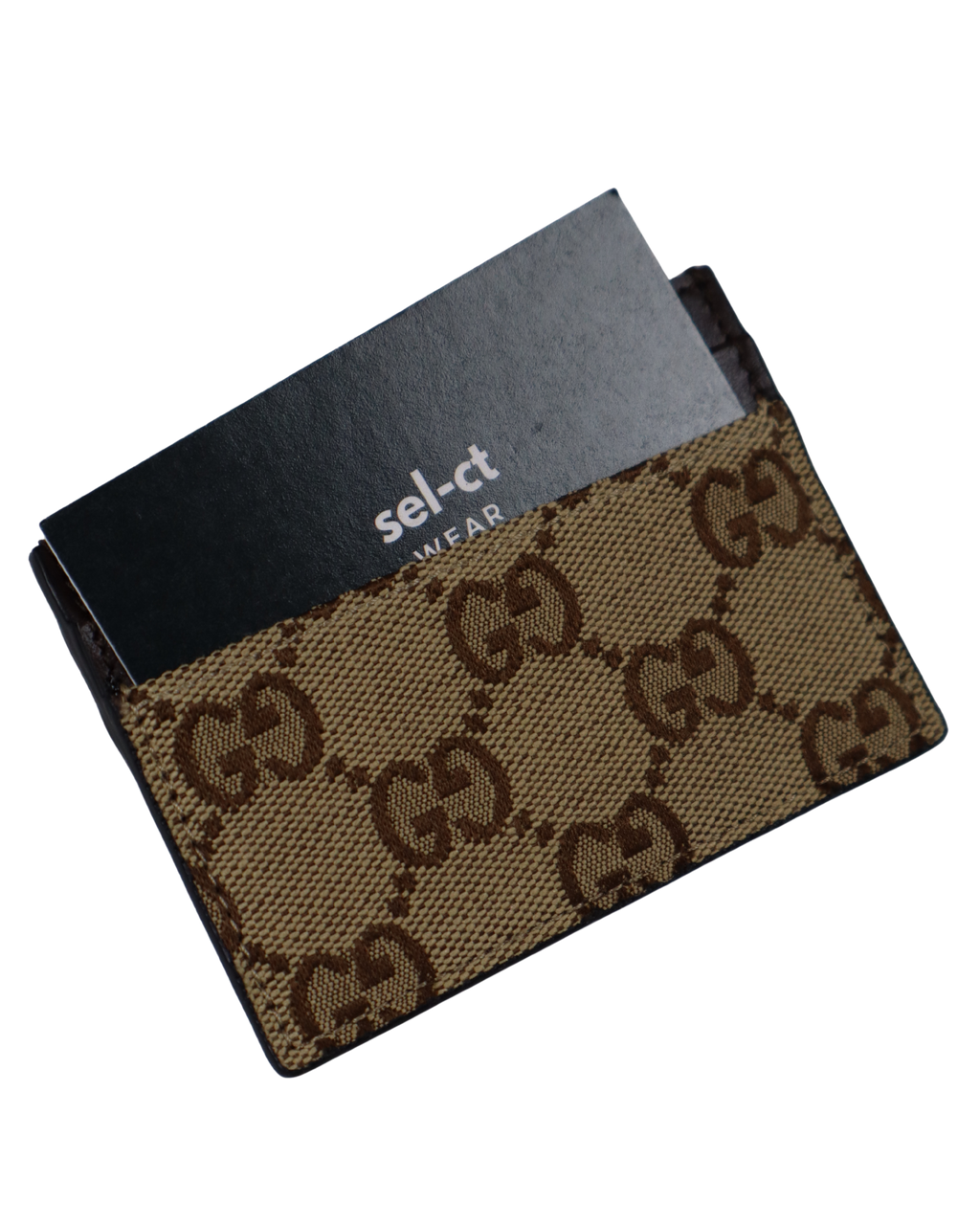 Porte-cartes Gucci denim beige