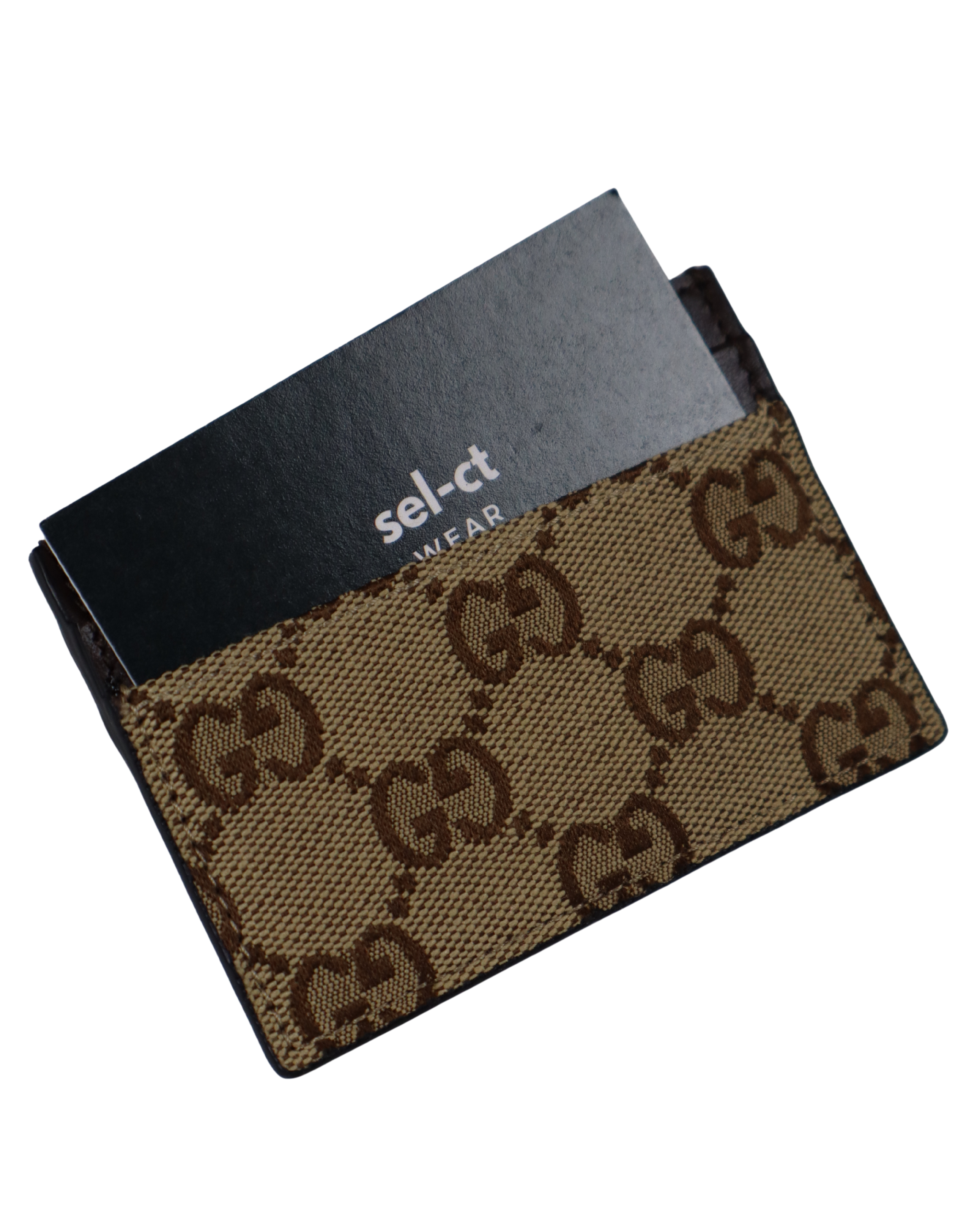 Porte-cartes Gucci denim beige