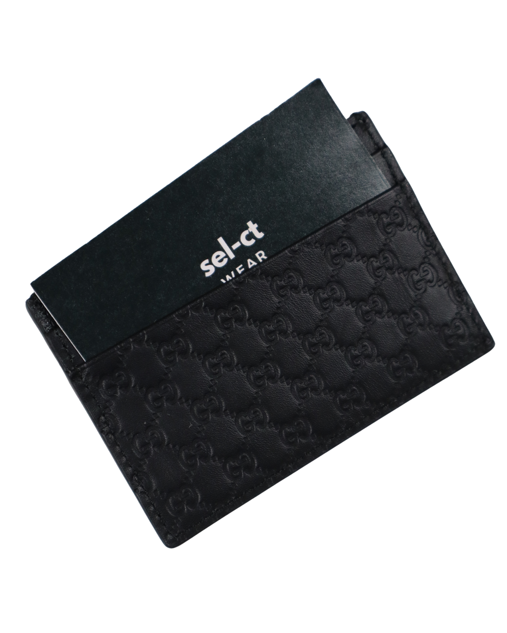 Porte-cartes Gucci cuir noir