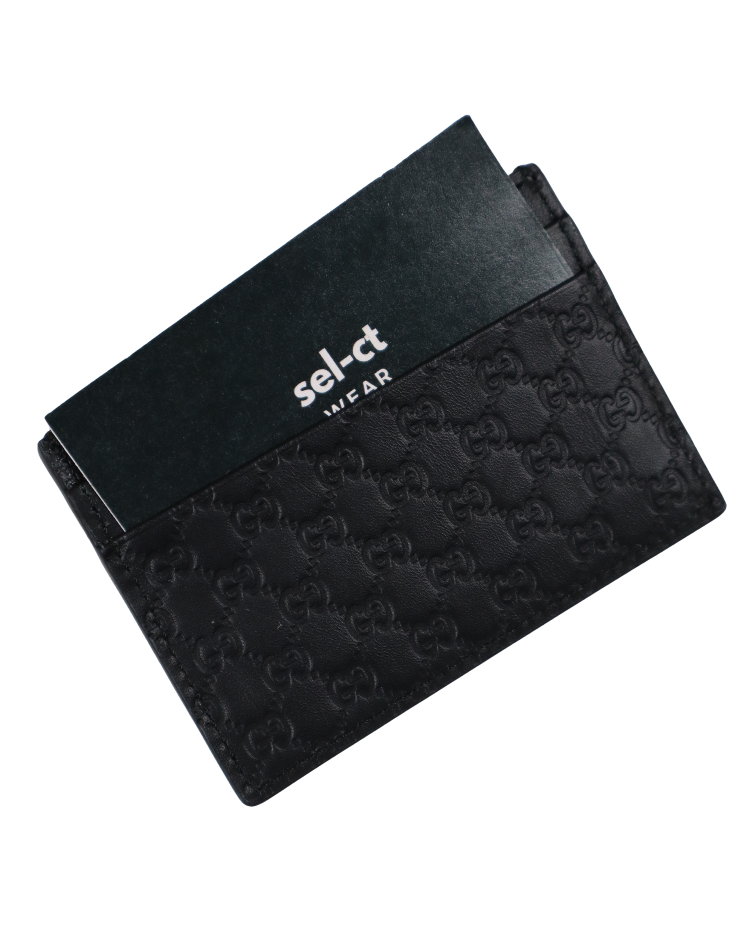 Porte-cartes Gucci cuir noir