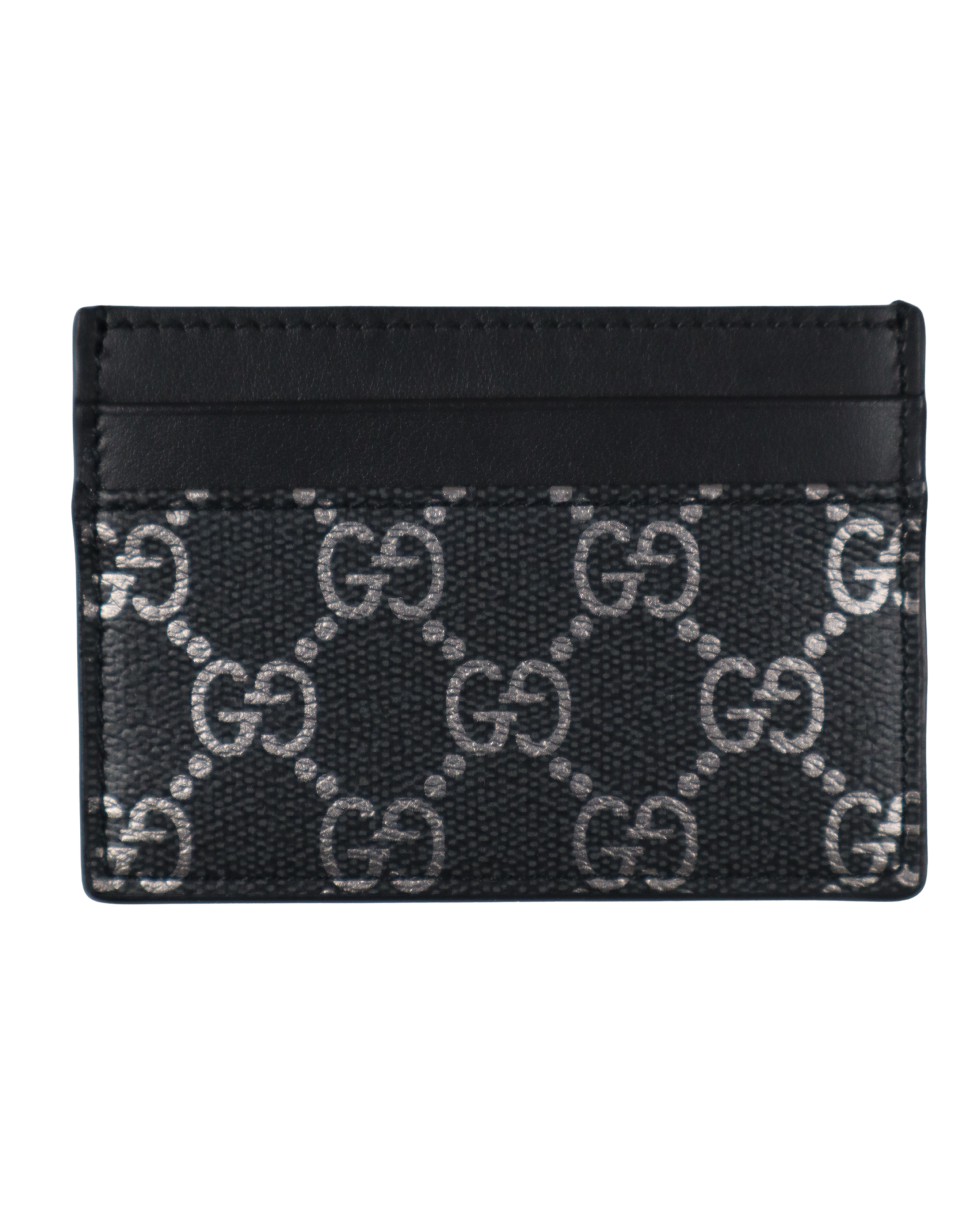 Porte-cartes Gucci cuir noir