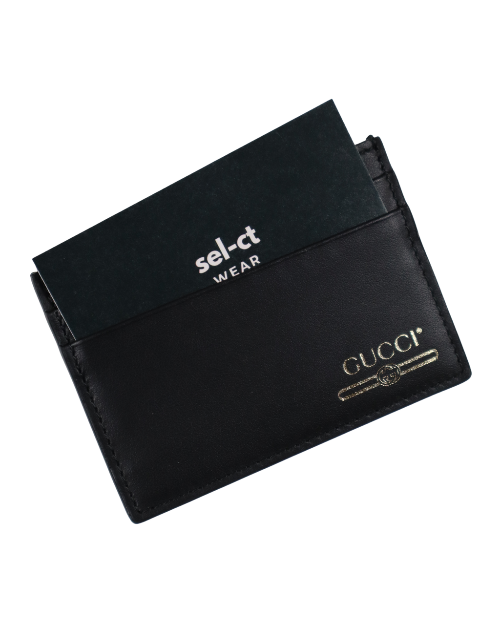 Porte-cartes Gucci cuir noir